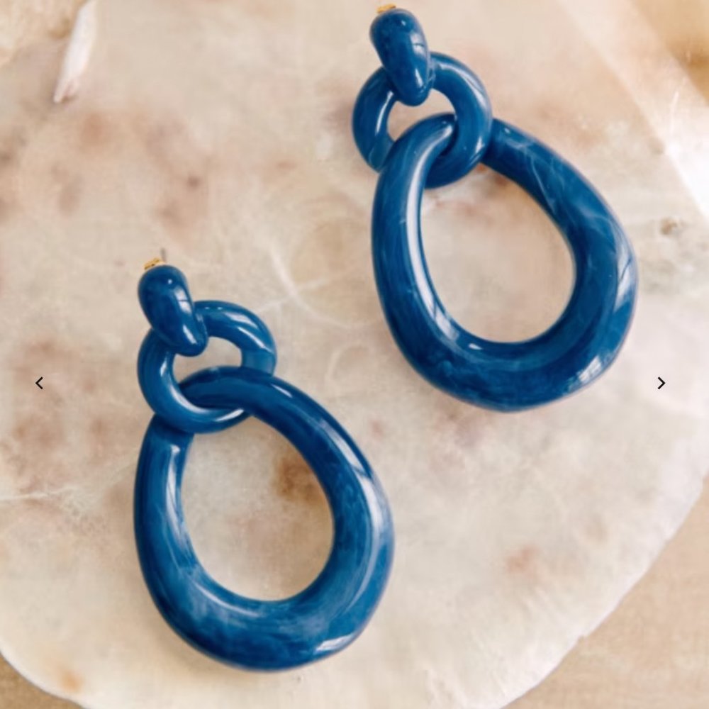 Selma earrings from Sezane, brand new with box and fabric bag